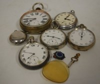 Lot 280 - A circa 1900 nickel cased Goliath pocket watch...