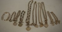 Lot 288 - A ladies Tiffany style curb link necklace...