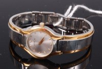 Lot 312 - A Herbelin bi-metal ladies bracelet watch,...