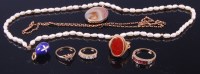 Lot 387 - A ladies 9ct gold, diamond and sapphire flower...