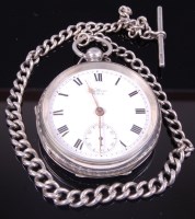 Lot 394 - An early 20th century silver cased open faced...