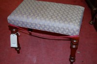 Lot 1414 - A Victorian mahogany and floral upholstered...