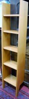 Lot 1181 - A contemporary cherry wood library ladder,...