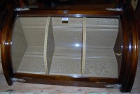 Lot 1183 - A contemporary mahogany bowfront single door...