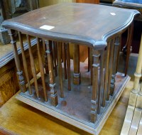 Lot 1202 - An Edwardian walnut table top four division...