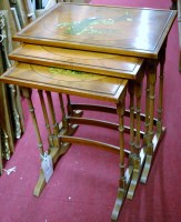 Lot 1203 - A reproduction yew wood and polychrome painted...