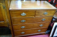Lot 1204 - A 19th century mahogany square front chest of...