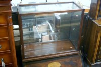 Lot 1211 - A contemporary hardwood and glazed display...