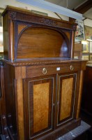 Lot 1213 - A 19th century and later adapted rosewood...