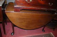 Lot 1216 - A George III Irish mahogany padfoot dining...