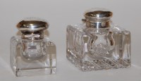 Lot 189 - A large Edwardian cut glass and silver topped...