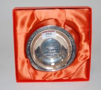Lot 204 - A boxed silver "Stockton & Darlington railway"...