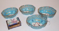 Lot 238 - A set of four early 20th century enamel dishes,...