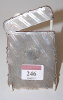 Lot 246 - A Victorian silver visiting card case, of...