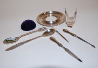Lot 257 - An Edwardian silver pincushion of plain...