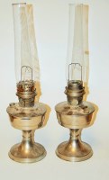 Lot 97 - A pair of early 20th century paraffin lamps