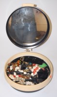 Lot 265 - A 1960s ladies vanity case, the hinged lid...