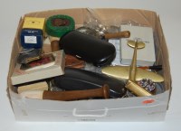 Lot 267 - A box of miscellaneous items to include pocket...