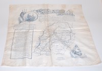 Lot 282 - A cotton handkerchief printed with the musical...