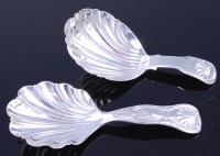 Lot 306 - A George IV silver caddy spoon having shell...