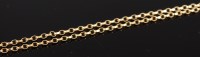 Lot 314 - An 18ct gold belcher link neck chain 7.8g, 51.5cm