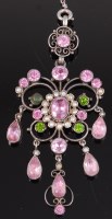 Lot 316 - A late 19th century French white metal and...