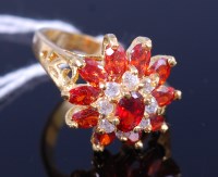 Lot 332 - A paste set dress ring