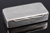 Lot 334 - An early Victorian silver pocket snuff box...
