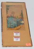 Lot 345 - Doram Sibley, early 20th century decoupage...