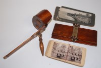 Lot 356 - An early 20th century stereoscopic viewer and...