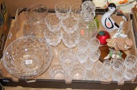 Lot 387 - Two boxes of miscellaneous items to include;...