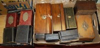 Lot 388 - A Victorian rosewood jewellery box; together...