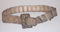 Lot 231 - An Eastern white metal nurses belt