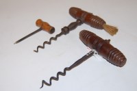 Lot 232 - Two 19th century turned wooden handled...