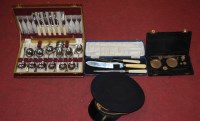 Lot 404 - A British Rail peaked cap together with a...