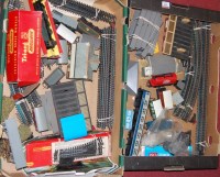 Lot 409 - Two boxes of miscellaneous items to include;...