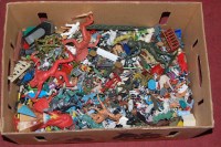 Lot 424 - A large collection of assorted plastic figures...