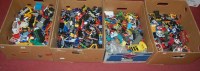 Lot 465 - Four boxes of assorted loose playworn diecast...