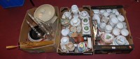 Lot 474 - Three boxes of miscellaneous items to include...