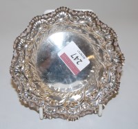 Lot 247 - A late Victorian silver sweetmeat dish, having...