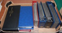 Lot 295 - Two boxes of assorted souvenir stamps;...
