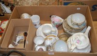 Lot 393 - A box of miscellaneous items to include; clay...