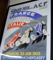 Lot 1009 - A reproduction poster print in the art deco...