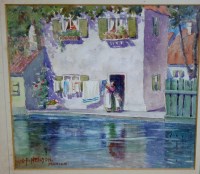 Lot 1011 - CP Neilson - Munich, watercolour, signed lower...