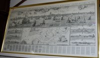 Lot 1026 - Reproduction engraved topographical map of...