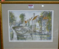 Lot 1032 - Johny de Witte - Bruges, lithograph, signed...