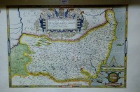 Lot 1037 - Reproduction copy of Saxton's Map of Suffolk 1575