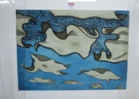 Lot 1045 - Contemporary school, untitled, lithograph in...