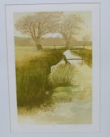 Lot 1048 - Michael Carlo - River, lithograph, signed,...