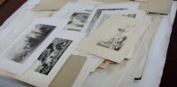 Lot 1069 - A folio of assorted engravings, largely being...